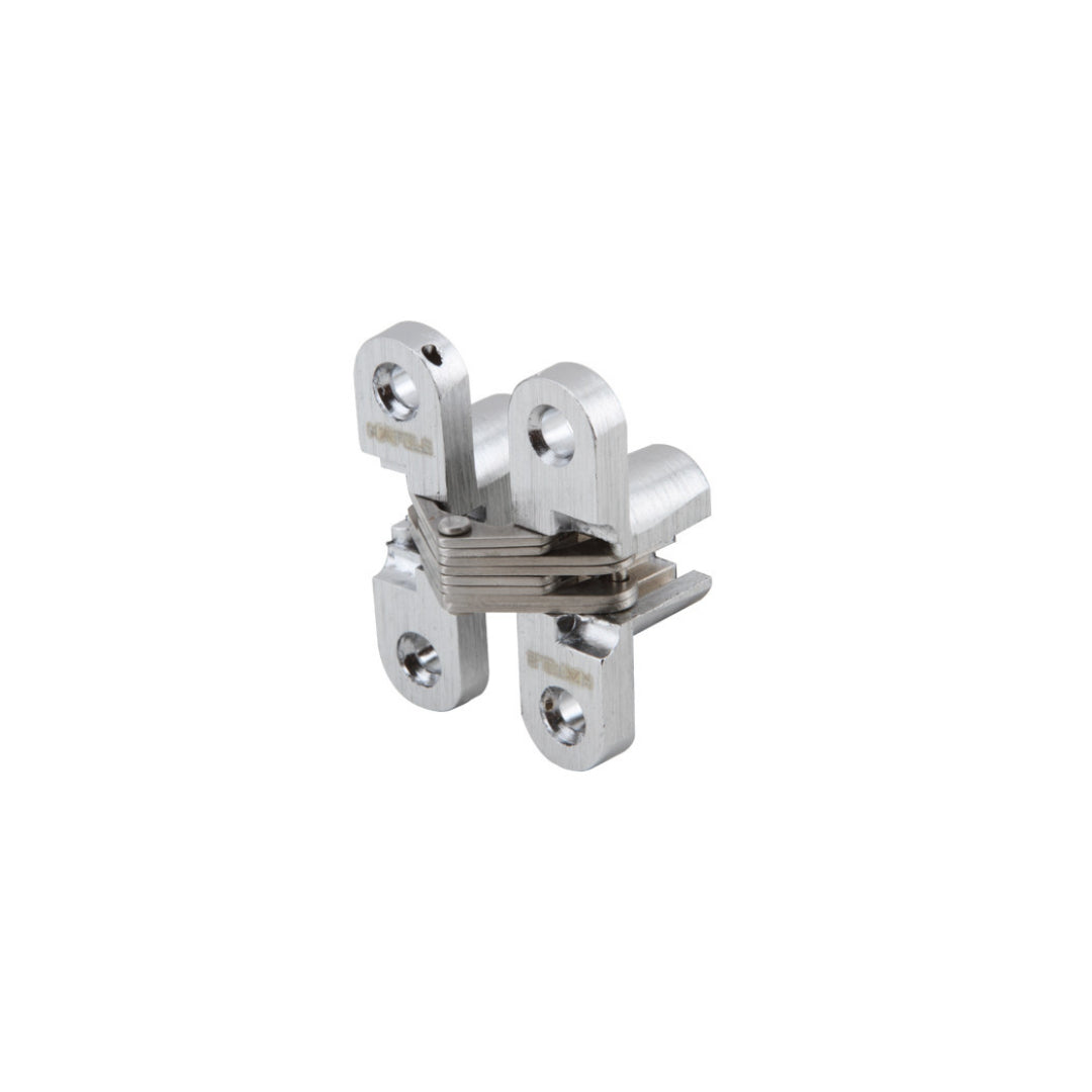 ត្រចៀកទ្វារបង្កប់60x13មម-ស CONCEAL HINGE ZINC ALLOY SAT.CHR. 60X13MM (341.18.423)