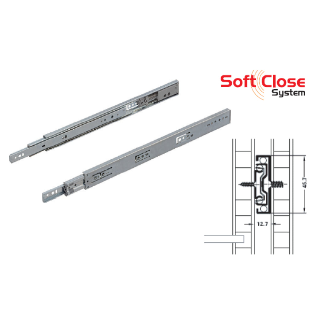 SOFT-ROLLER35KTS.GALV.45X300MM.W/SOFTCLOSE (432.24.801)