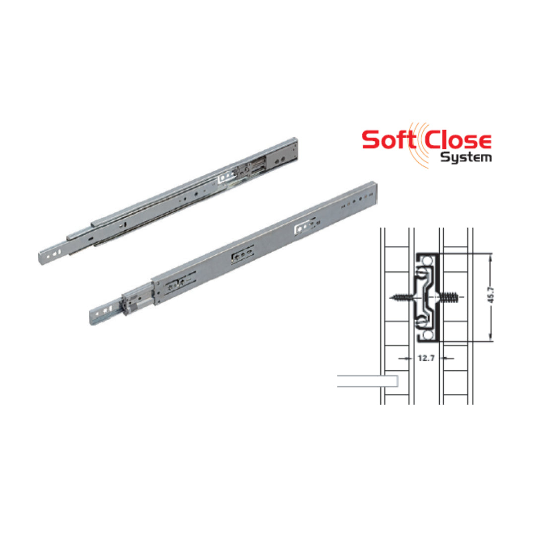 SOFT-ROLLER35KTS.GALV.45X350MM.W/SOFTCLOSE (432.24.802)