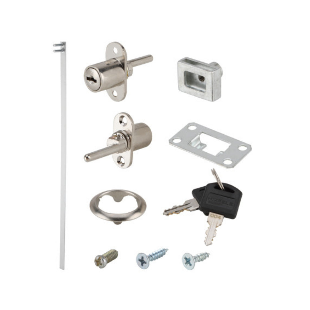 សោចាក់បីថតពីខាងមុខ600មម FRONT LOCK NI.PL.ALU.BAR 600MM (482.01.250)