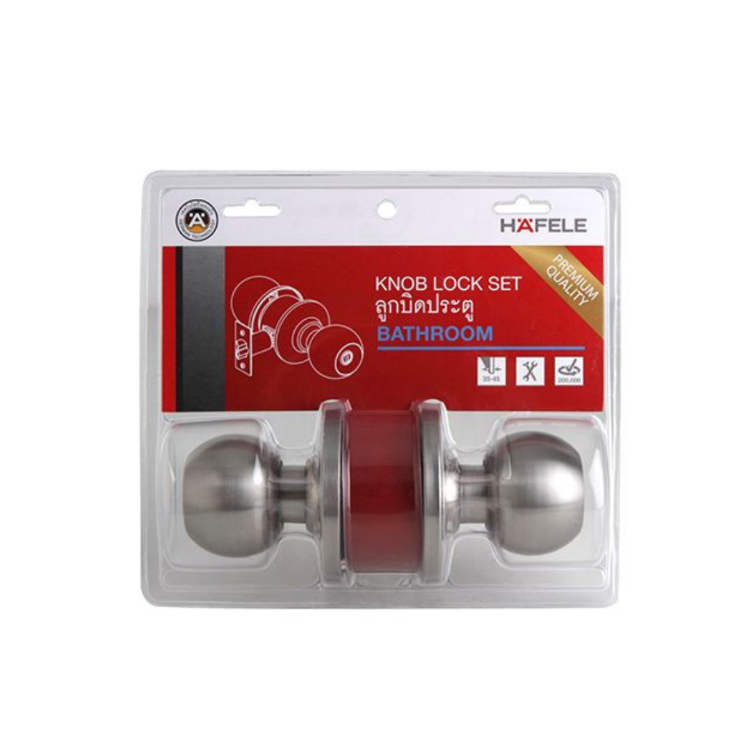 Bathroom KNOB LOCKS.WC.ST.ST (489.10.404)