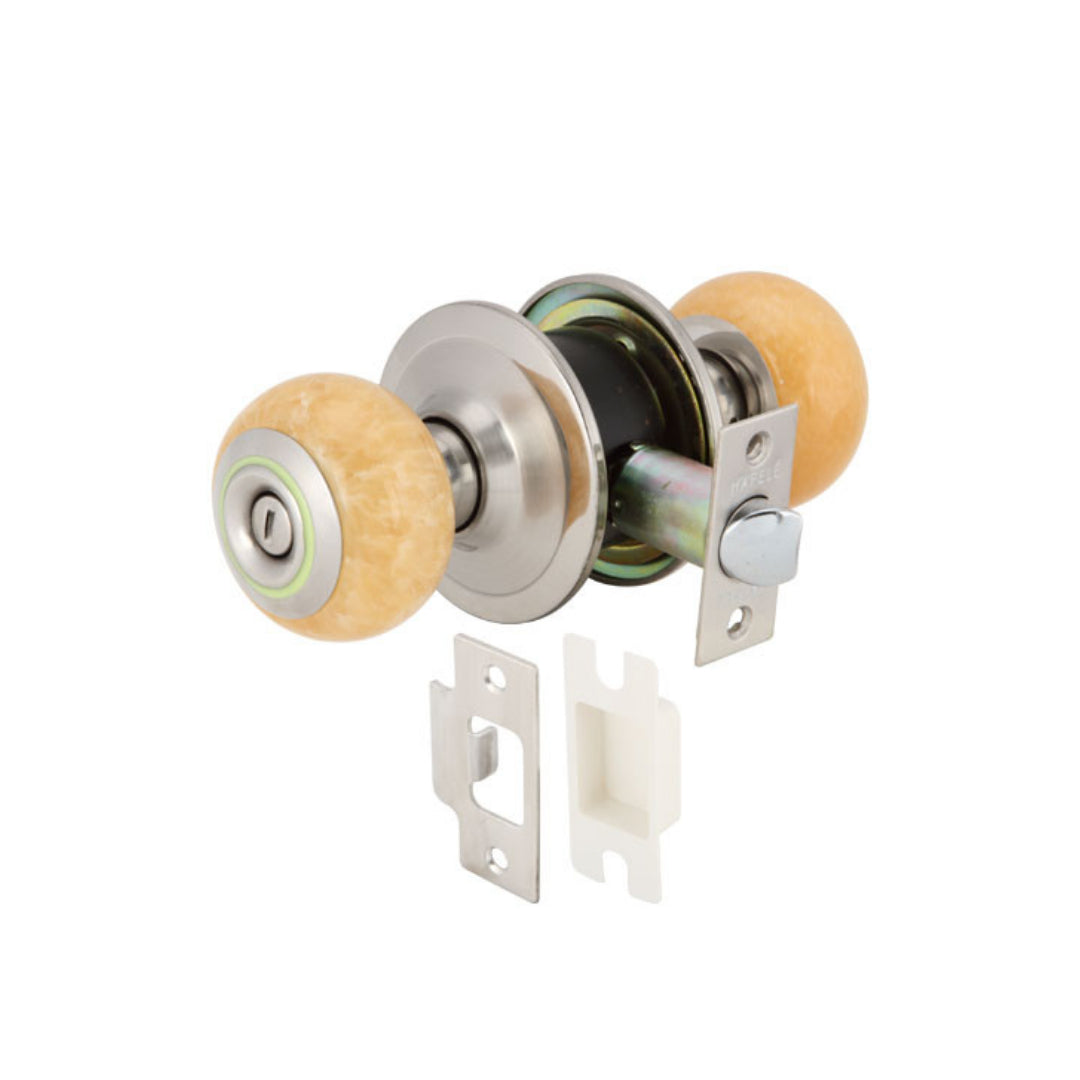 KNOB LOCKS.TOILET YEL.MAR.ST.ST. (489.93.614)