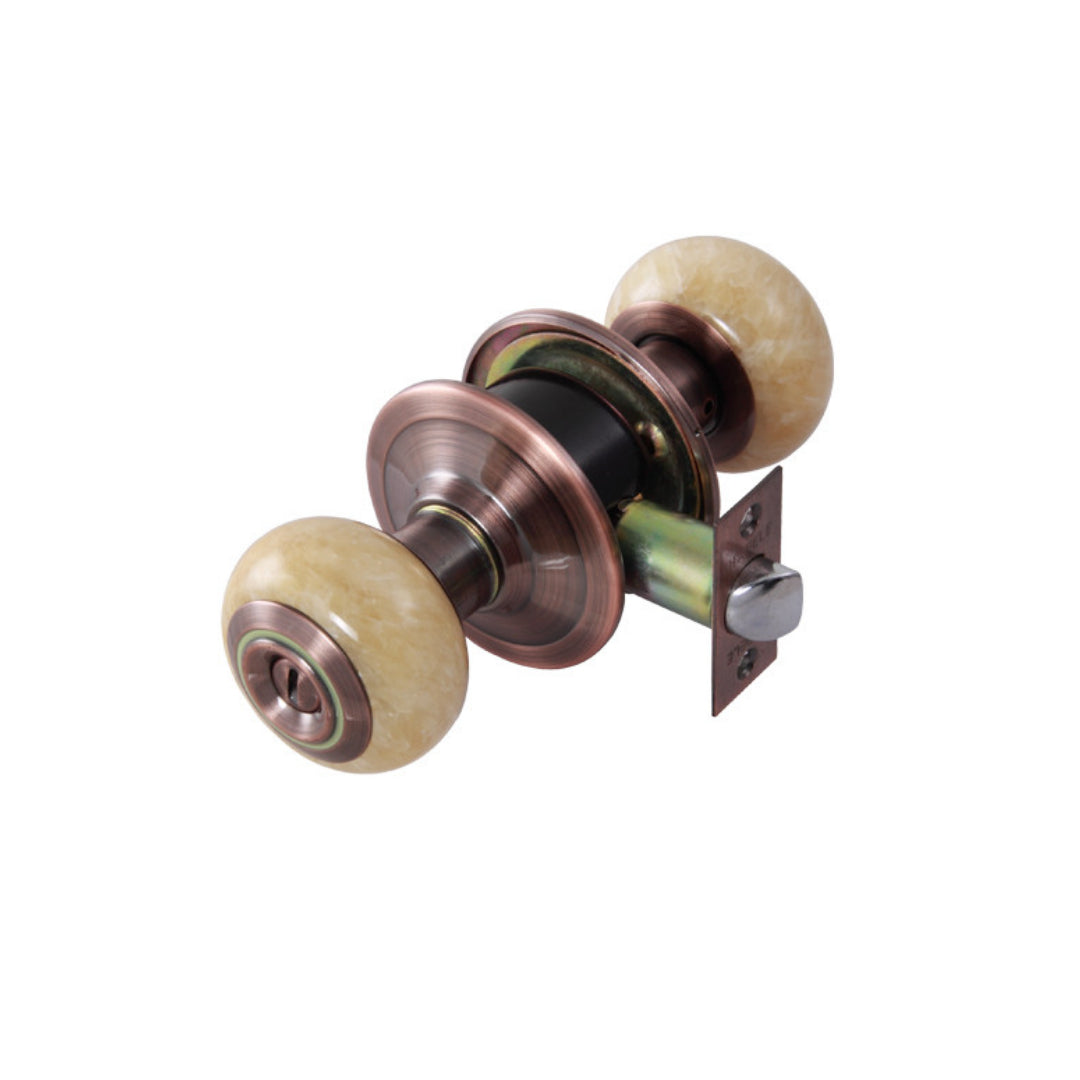 KNOB LOCKS.TOILET YEL.MAR.ANT.COP (489.93.616)