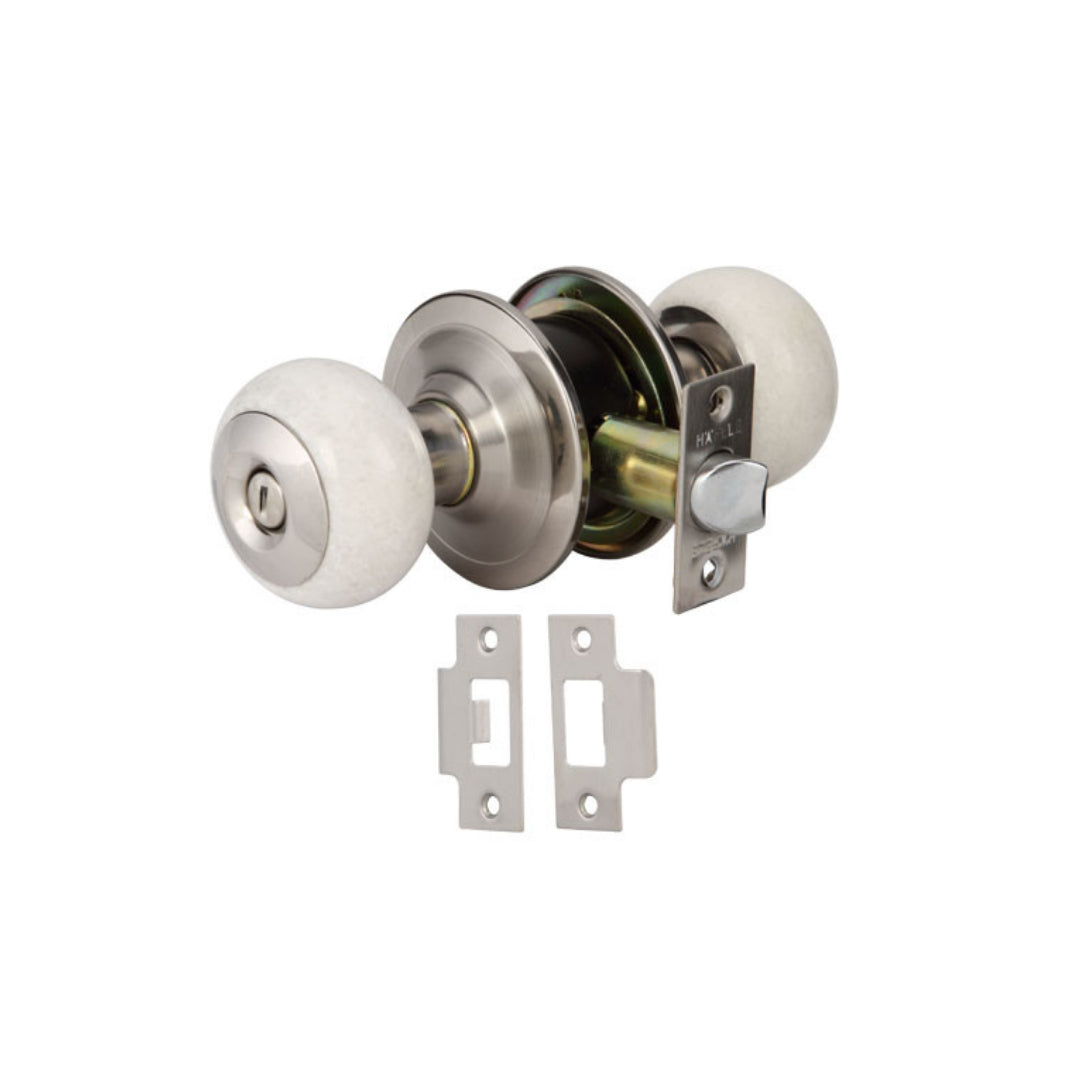 KNOB LOCKS.TOILET WHITE MAR.ST.ST (489.93.714)