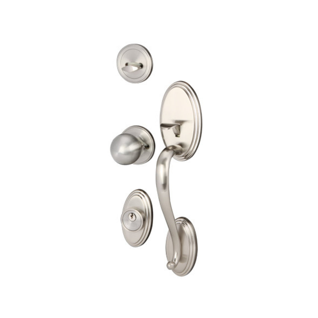 GRIP HANDLE LOCK ENTR.SATIN NIKEL (489.94.607)