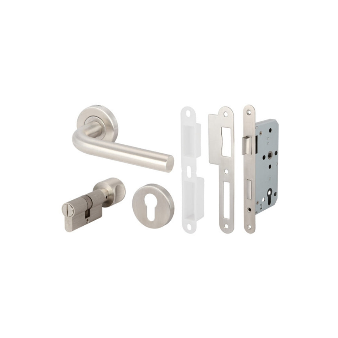 ដៃឈុតសោកាច់បន្ទប់ទឹកអក្សជេអ៊ីណុក Bathroom LEVER HANDLE SET PC ST.ST.MATT (499.10.109)