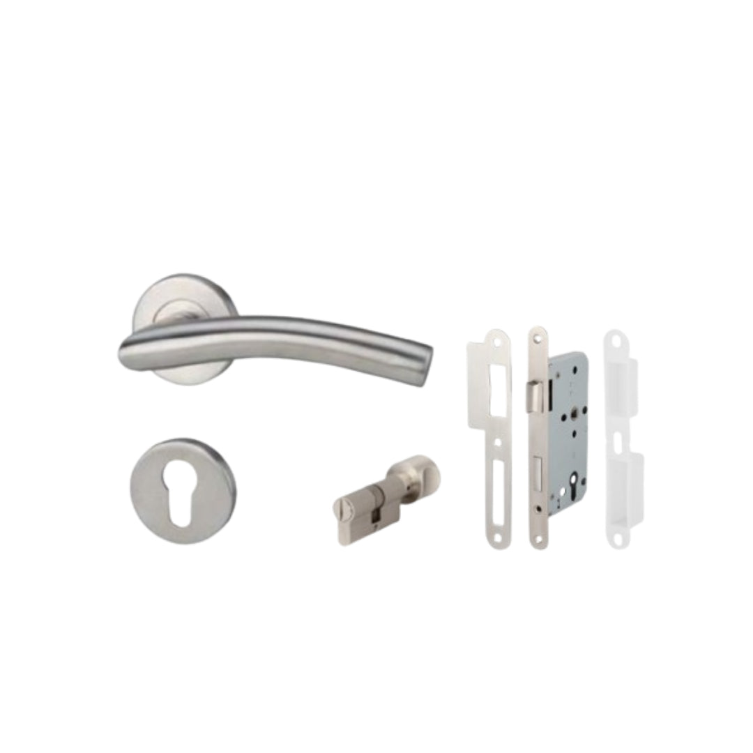 Bathroom LEVER HANDLE SET PC ST.ST.MATT (499.10.111)