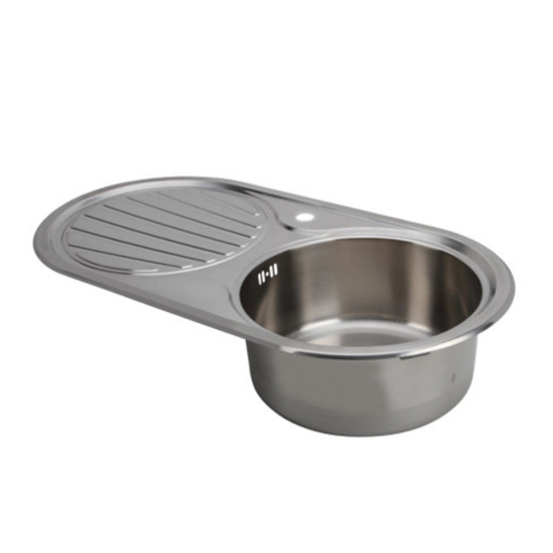 S.BL.ROUND SINK850X450X180MM (567.20.060,567.20.061,567.20.062)