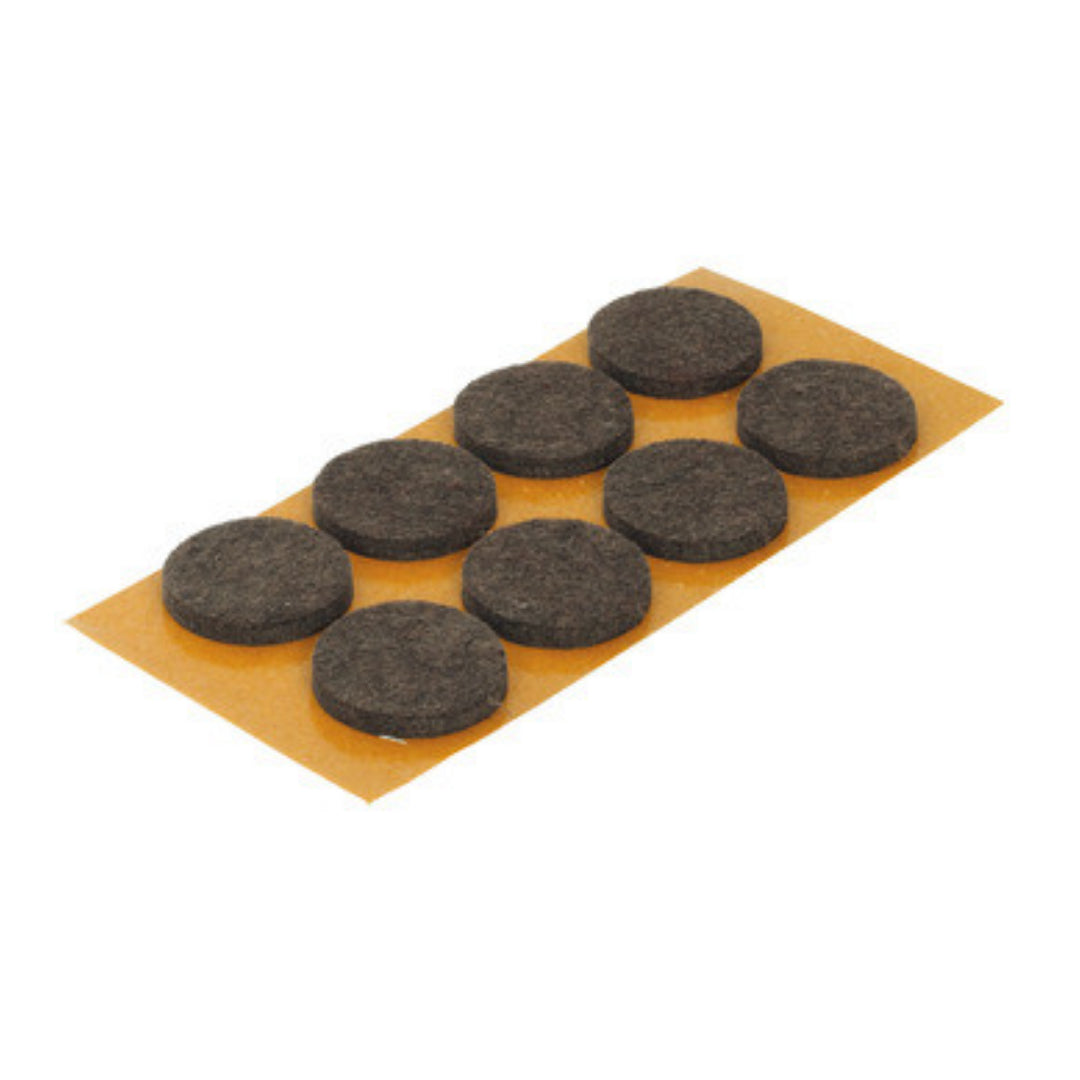 ទ្រនាប់បិទជើងតុទូរាងមូល30មម FELT GLIDER S-ADH.BROWN 30MM (650.06.108)