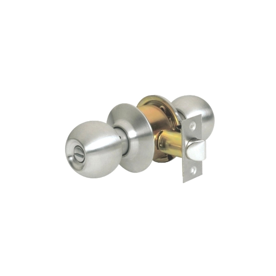 KNOB LOCKSET BATHROOM ST.ST. (911.64.258)