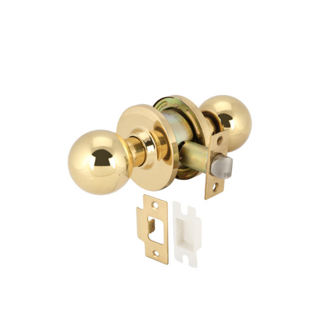 KNOB LOCKSET PASSAGE BR.POL. (911.64.755)