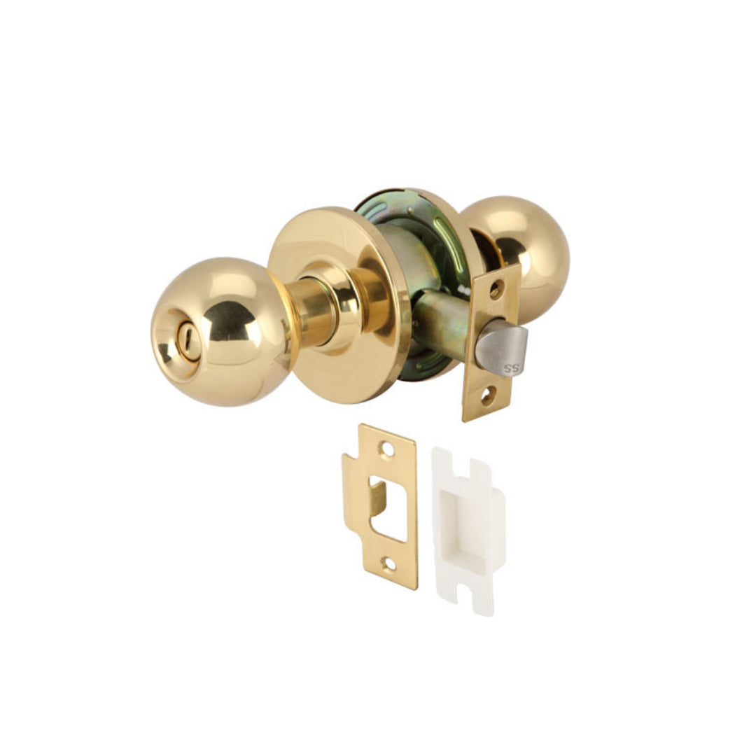 KNOB LOCKSET BATHROOM BR.POL (911.64.759)