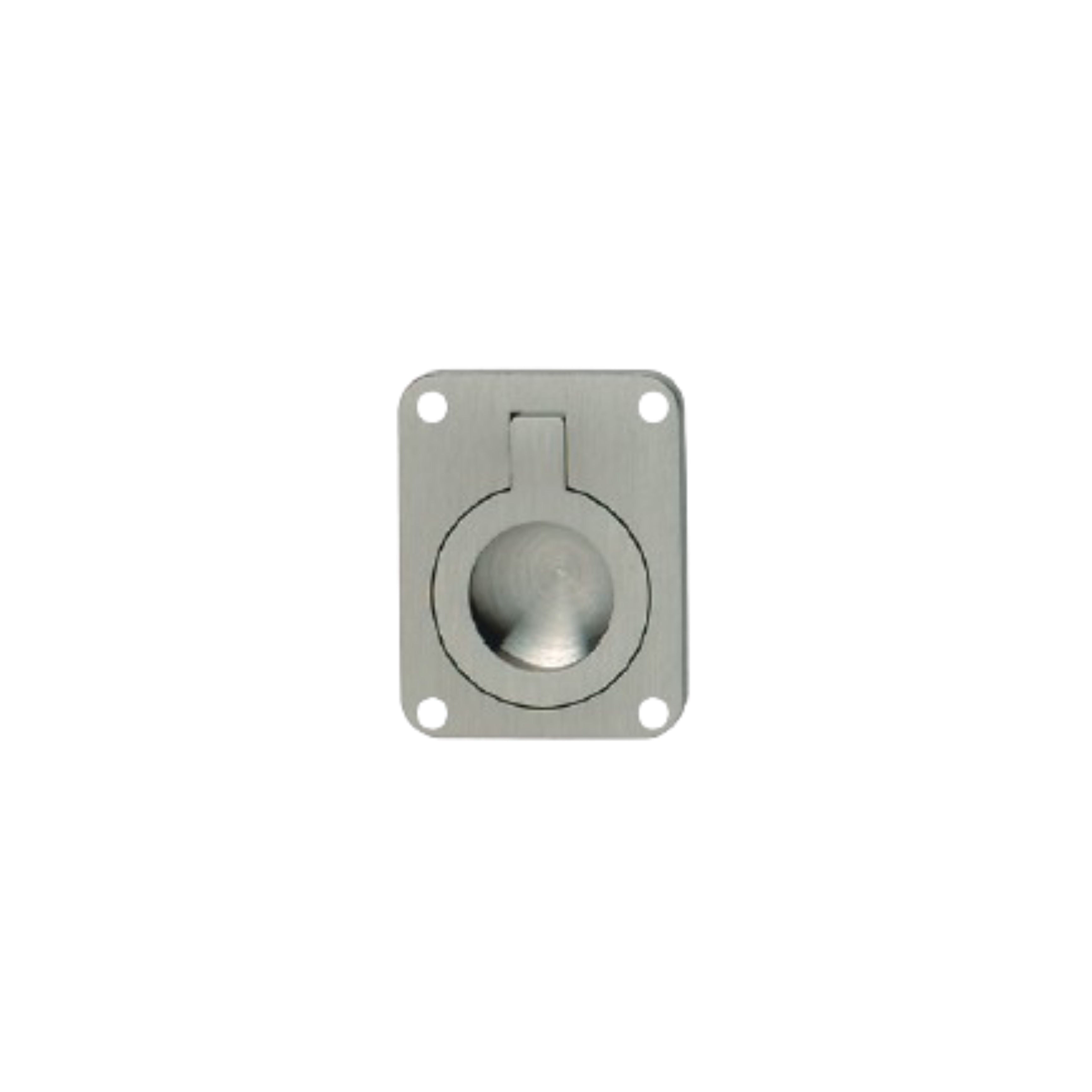 HANDLE BRASS NP.MATT 40X30MM (161.15.601)