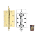 BUTT HINGE BR.POL.127X89X3MM (489.02.350)