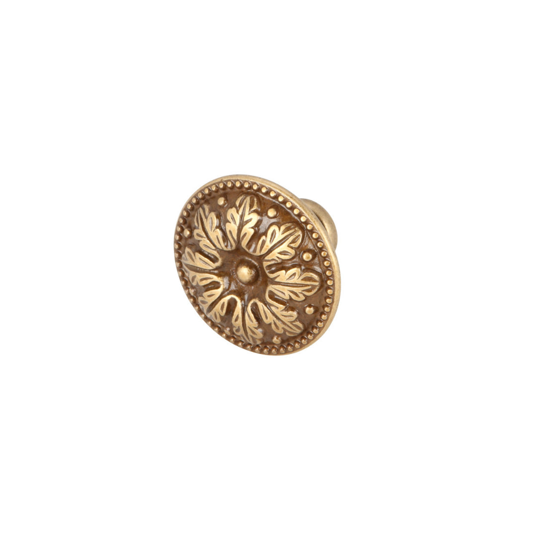 KNOB BRASS BRONZED 31X21MM (125.73.103)