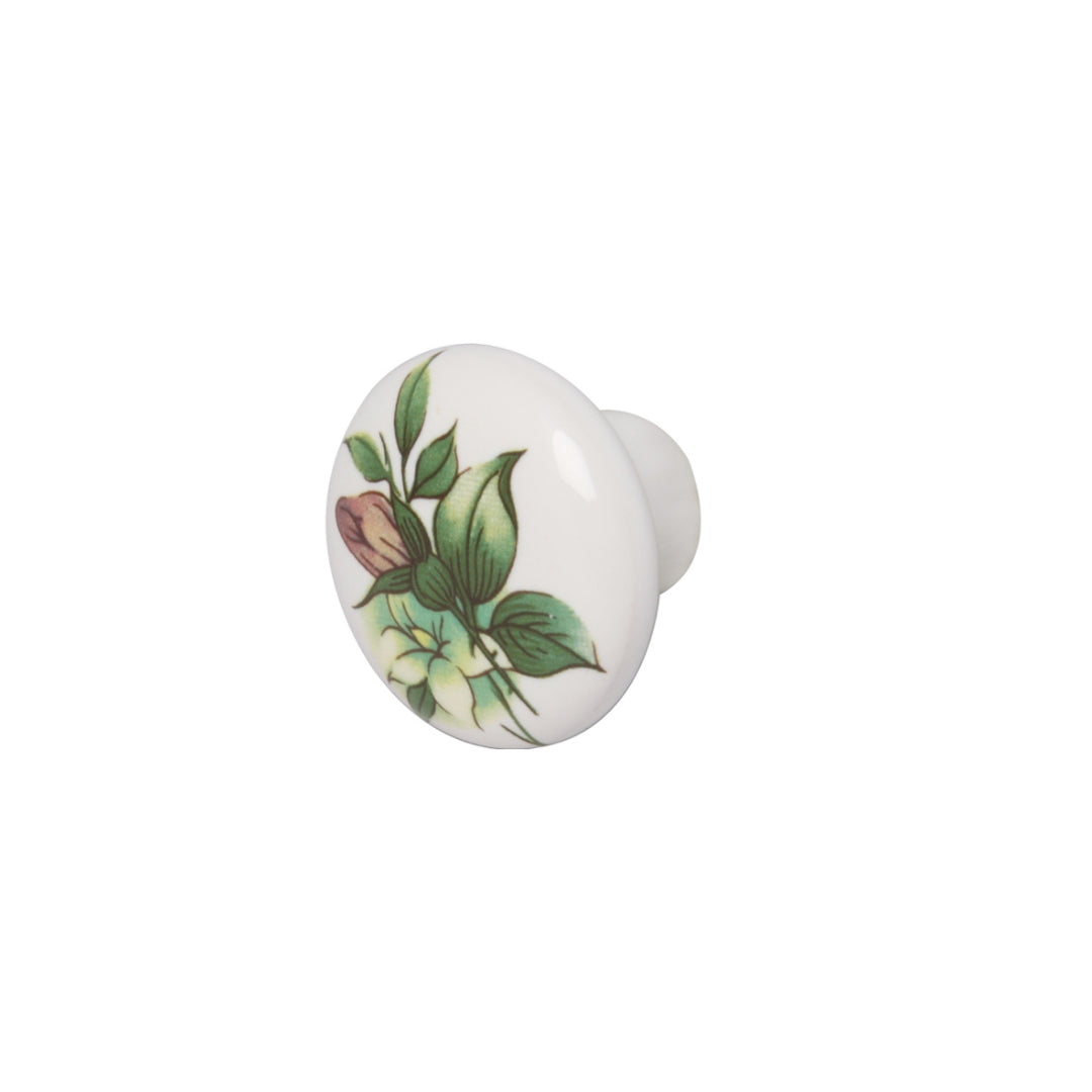 KNOB PORCELIAN WH/BR FO 31X25MM (139.75.71084)