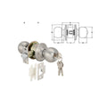 KNOB LOCKSET ENTRANCE ST.ST. (911.64.767, 911.64.768)