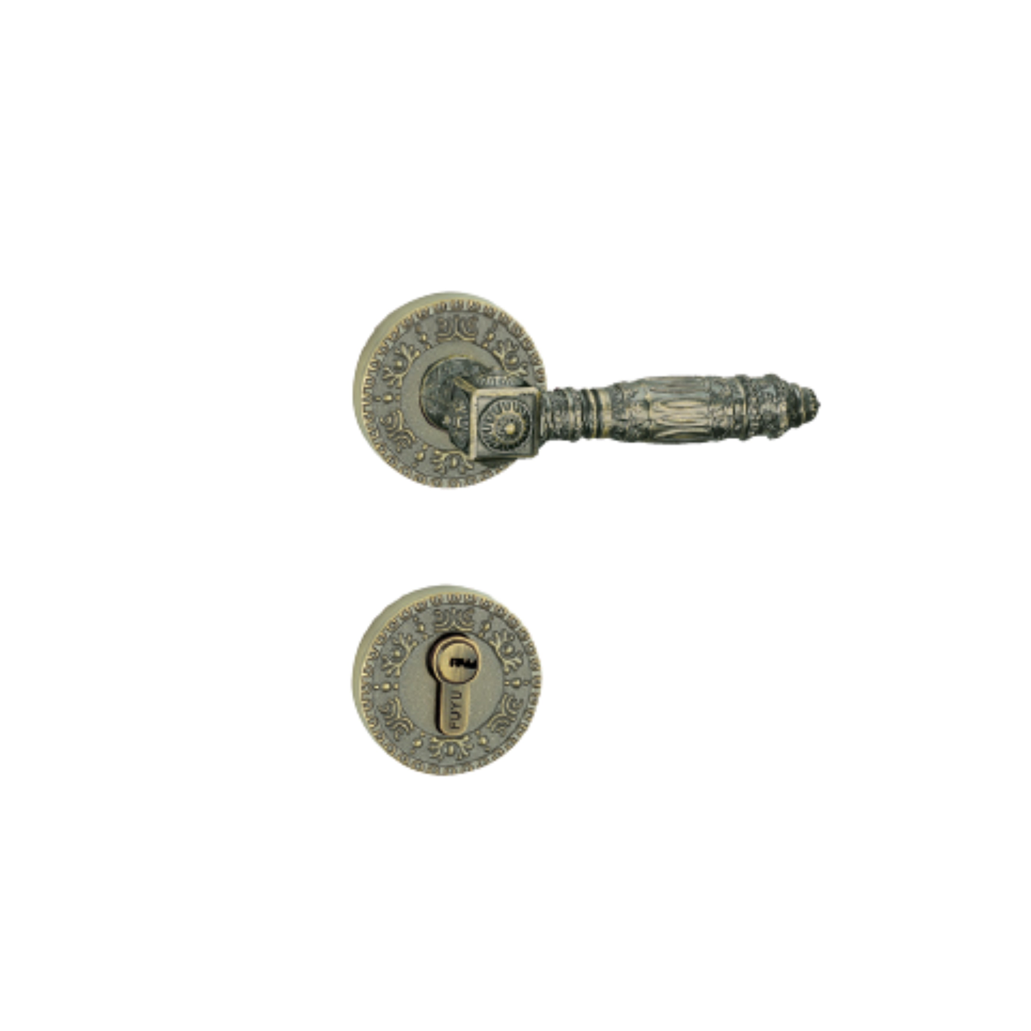 ENT.LEVER HANDLE SET SATIN BRASS (499.62.240)