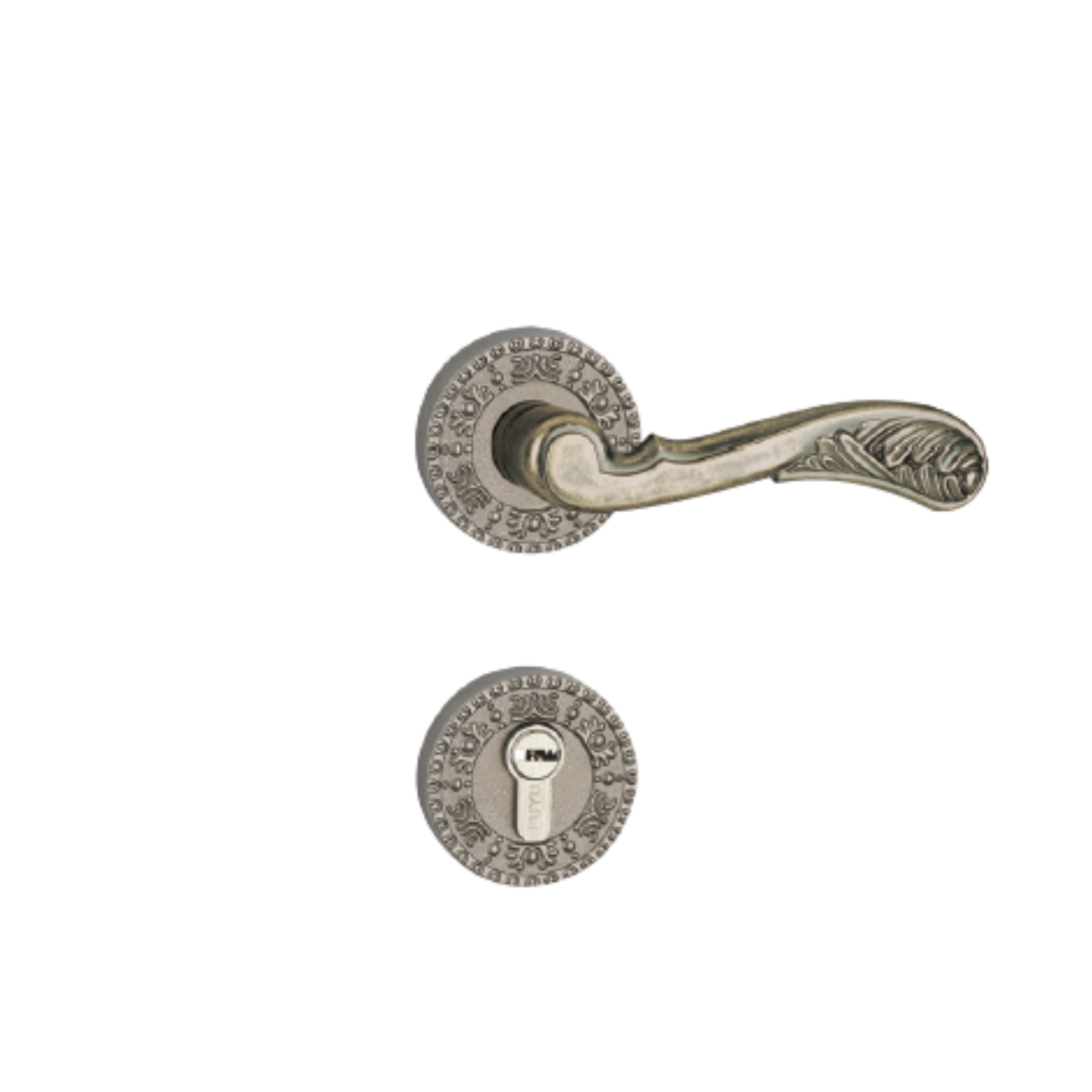 ENT.LEVER HANDLE SET ANT.SILVER (499.62.280)