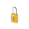 PADLOCK COMB. 145/20 YELLOW (482.01.857)