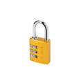 PADLOCK COMB. 145/30 YELLOW (482.01.861)