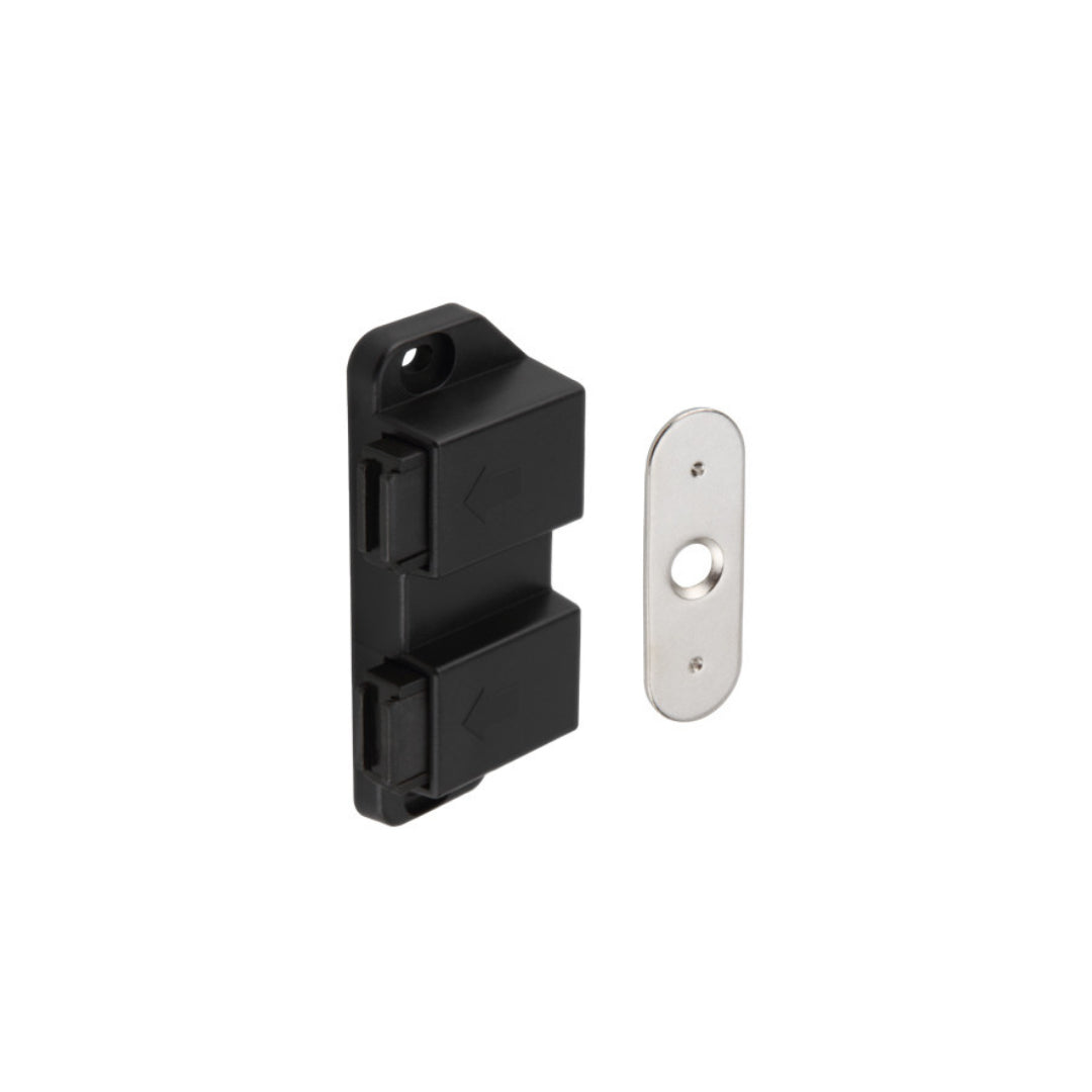 សោទ្វារទូឈើឆក់ស្លាប2 MAG.PRESSURE CATCH 2WING BLACK (482.02.167)