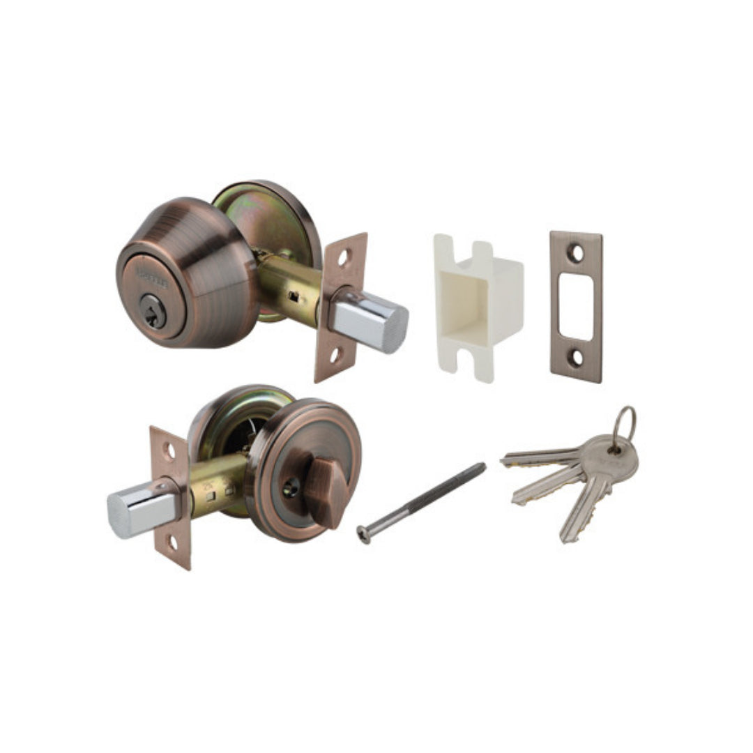 សោគីង្គក់ចាក់ម្ខាង-ត្នោត SGL.DEADBOLT ANTIQ.COPPER (489.10.503)