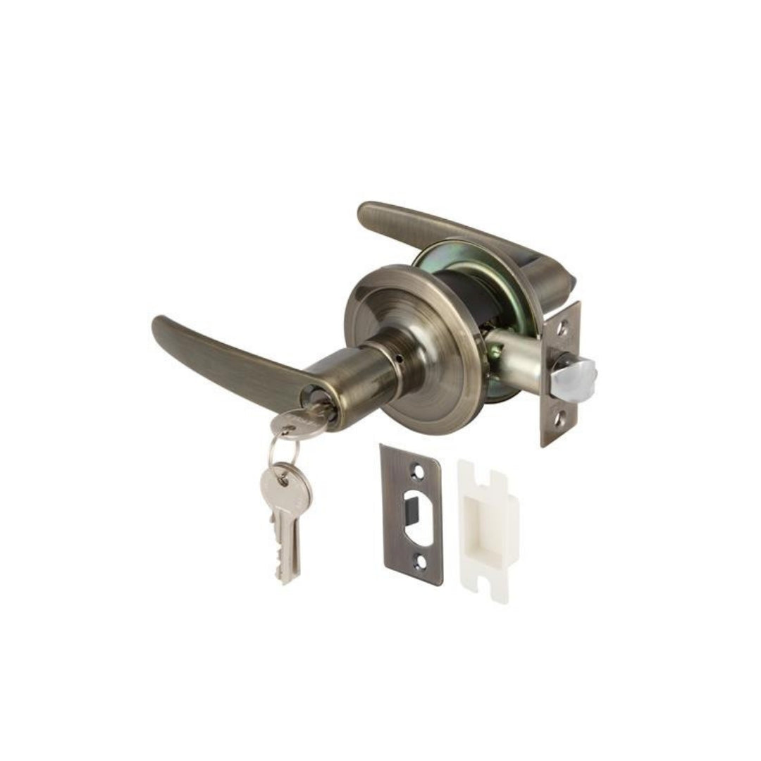 សោមូលដៃកាច់មានកូន-ក្រម៉ៅ Entrance LEVER LOCK.ENTRANCE.ANT.BR. (489.10.790)