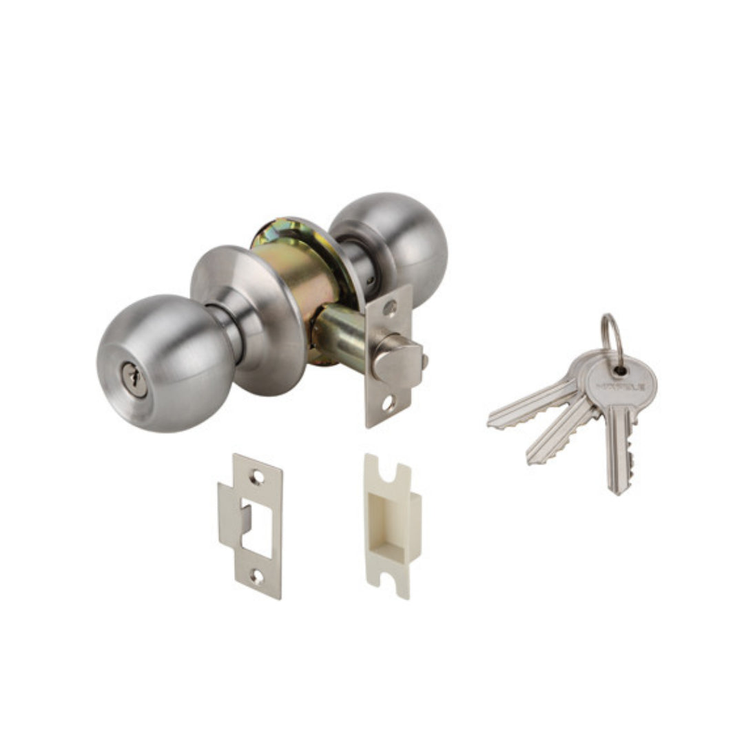 សោមូលមានកូន175.000ពណ៍ស Entrance KNOB LOCKS.ENT.ST.ST (489.93.110)