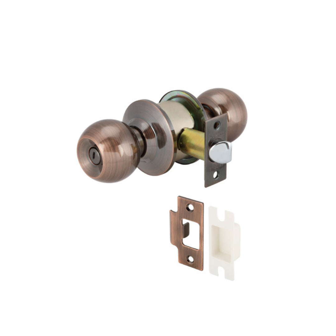 សោមូលបន្ទប់ទឹក175.000ពណ៍ត្នោត Bathroom KNOB LOCKS.WC.ANT.COP (489.93.119)