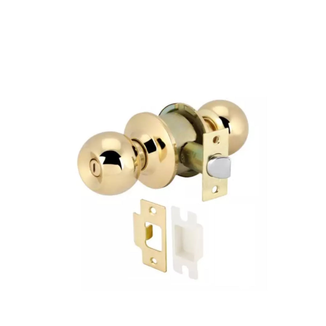 សោមូលបន្ទប់ទឹក200,000ពណ៍មាស Bathroom KNOB LOCKS.F.WC.DR. BRA.POL (489.93.147)