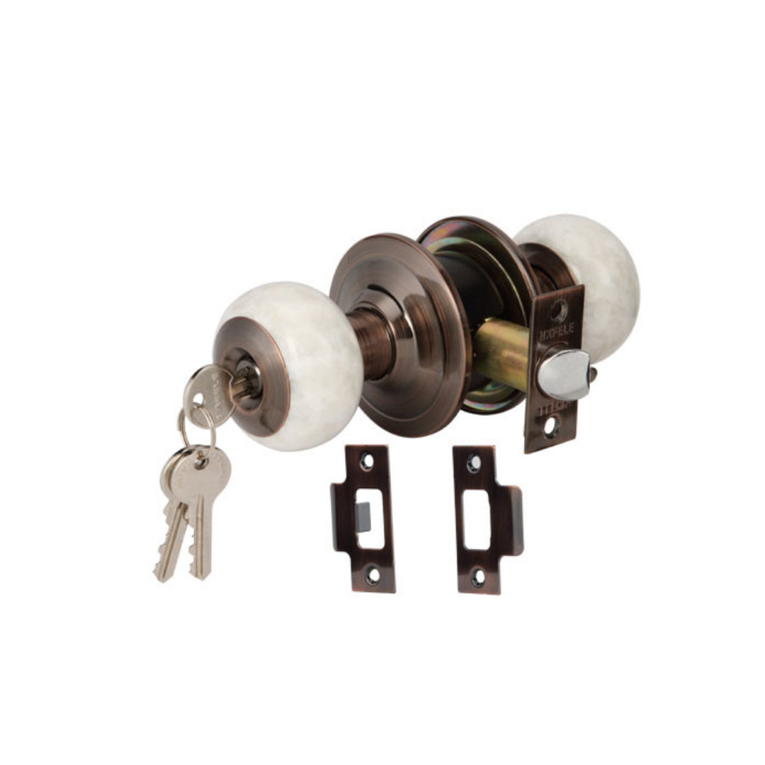 KNOB LOCKS.ENTRE.WHITE MAR.ANT.CO (489.93.712)