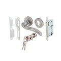 ENT.LEVER HANDLE SET ANT.SILVER (499.62.203)