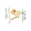 ENT.LEVER HANDLE SET SATIN NICKLE POL (499.62.262)