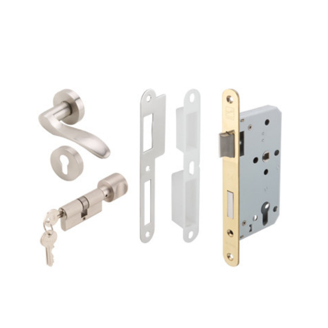 ENT.LEVER HDL SET ZI.SATIN BR. (499.62.403)
