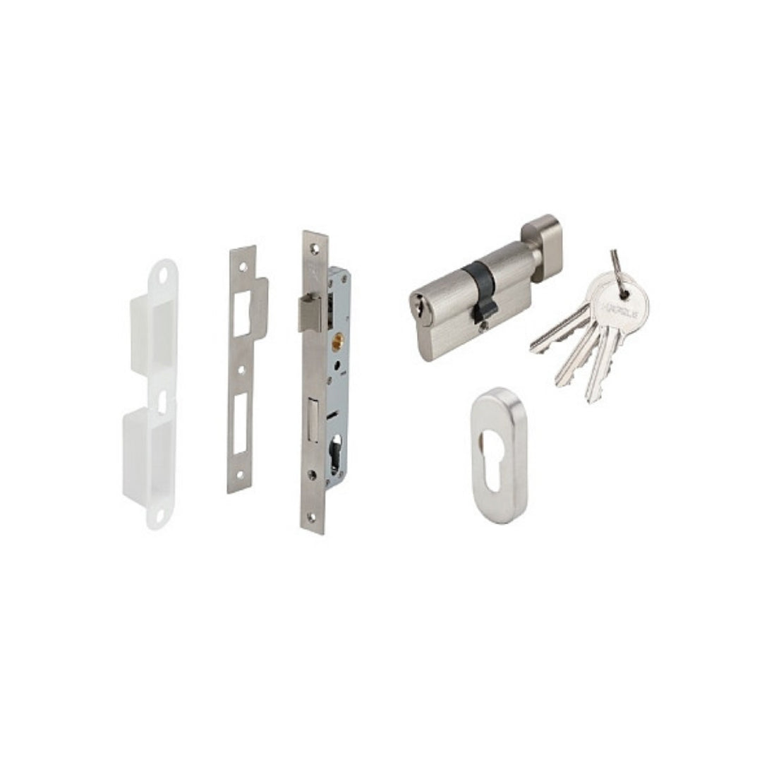 NARROW MORTISE LOCK STST 20MM (499.65.214)