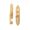 GRIP HANDLE LOCK SET ENTRANCE SATIN BRASS (499.94.040)