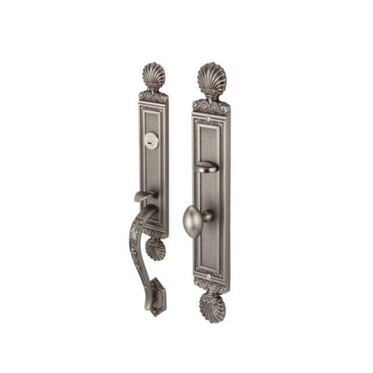 GRIP HANDLE LOCK SET ENT. SOL. ZI. ANT. NICKEL (499.94.120)