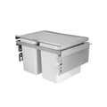 WASTE BIN GREY 1X22L 2X10L 600MM (503.04.507)