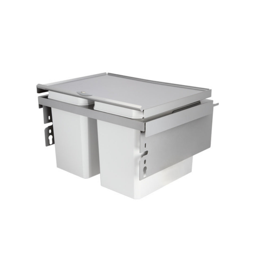 WASTE BIN GREY 1X22L 2X10L 600MM (503.04.507)