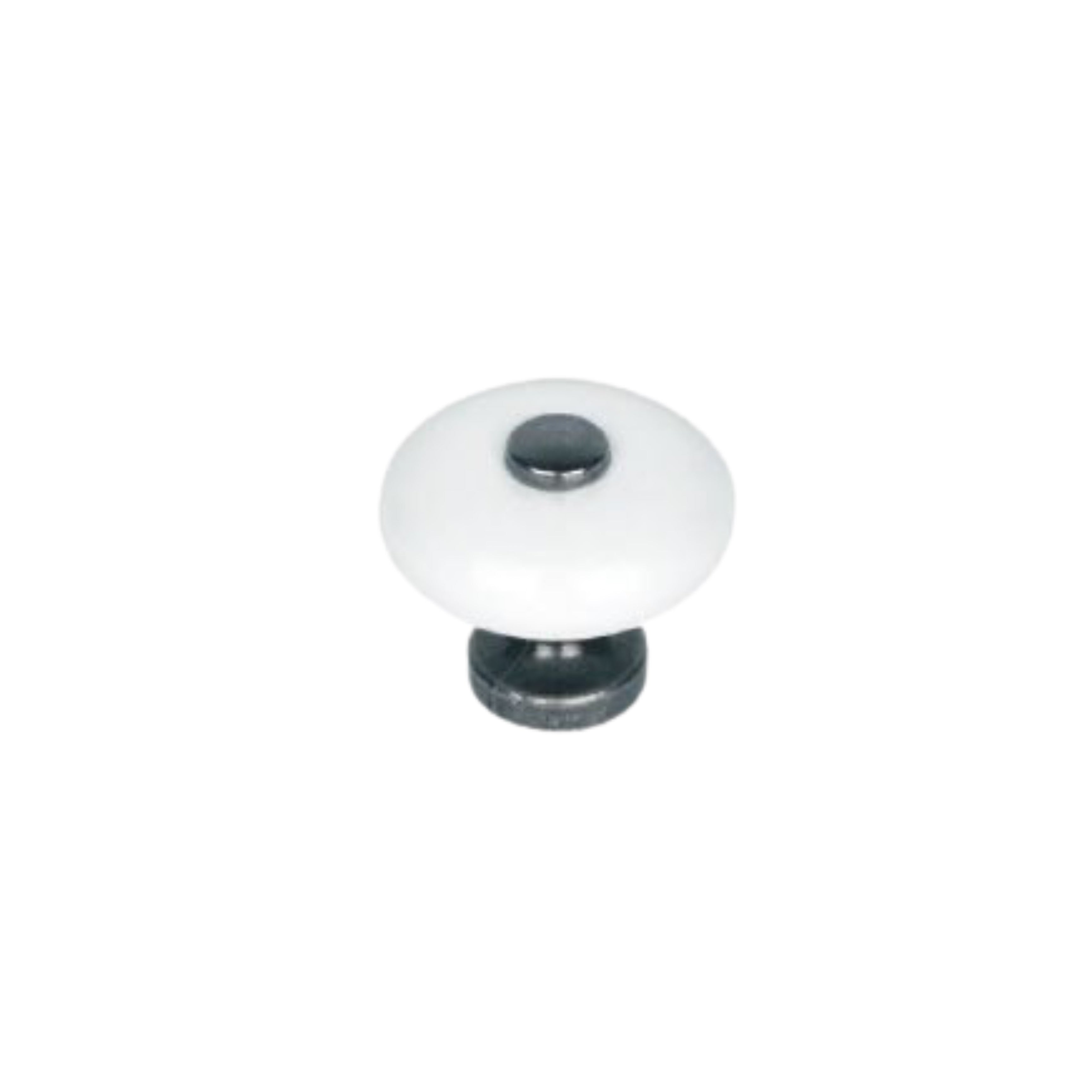 KNOB POR.WH/ZI.ANT.TIN  25X29MM (130.51.737)