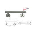 WINDOW HANDLE ST.ST.MATT 328X35MM (972.30.908)