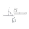 HEAVY DUTY F.HINGE ST.ST.304 509M (972.05.017)