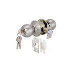 KNOB LOCK SET ST.ST 60MM WITH 3 KEY (911.64.215, 911.64.216, 911.64.217)