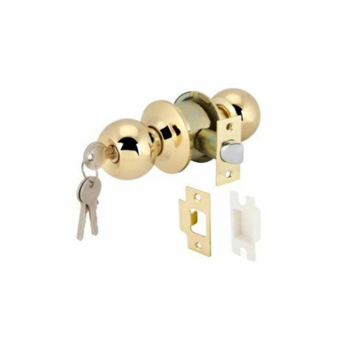 KNOB LOCK SET ST.ST 60MM WITH 3 KEY (911.64.215, 911.64.216, 911.64.217)
