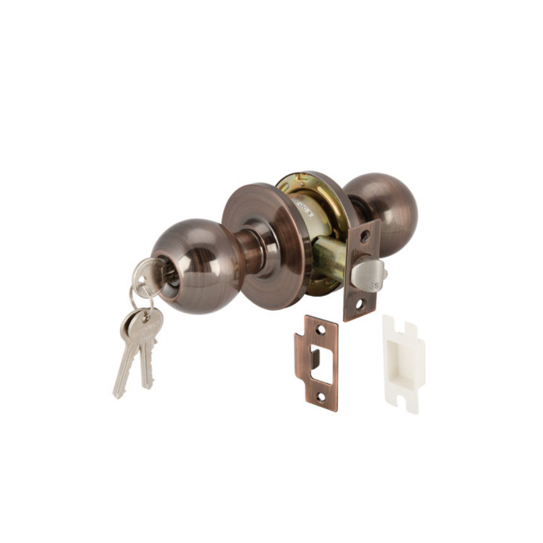 KNOB LOCKSET ENTRANCE ANT.COP (911.64.268)