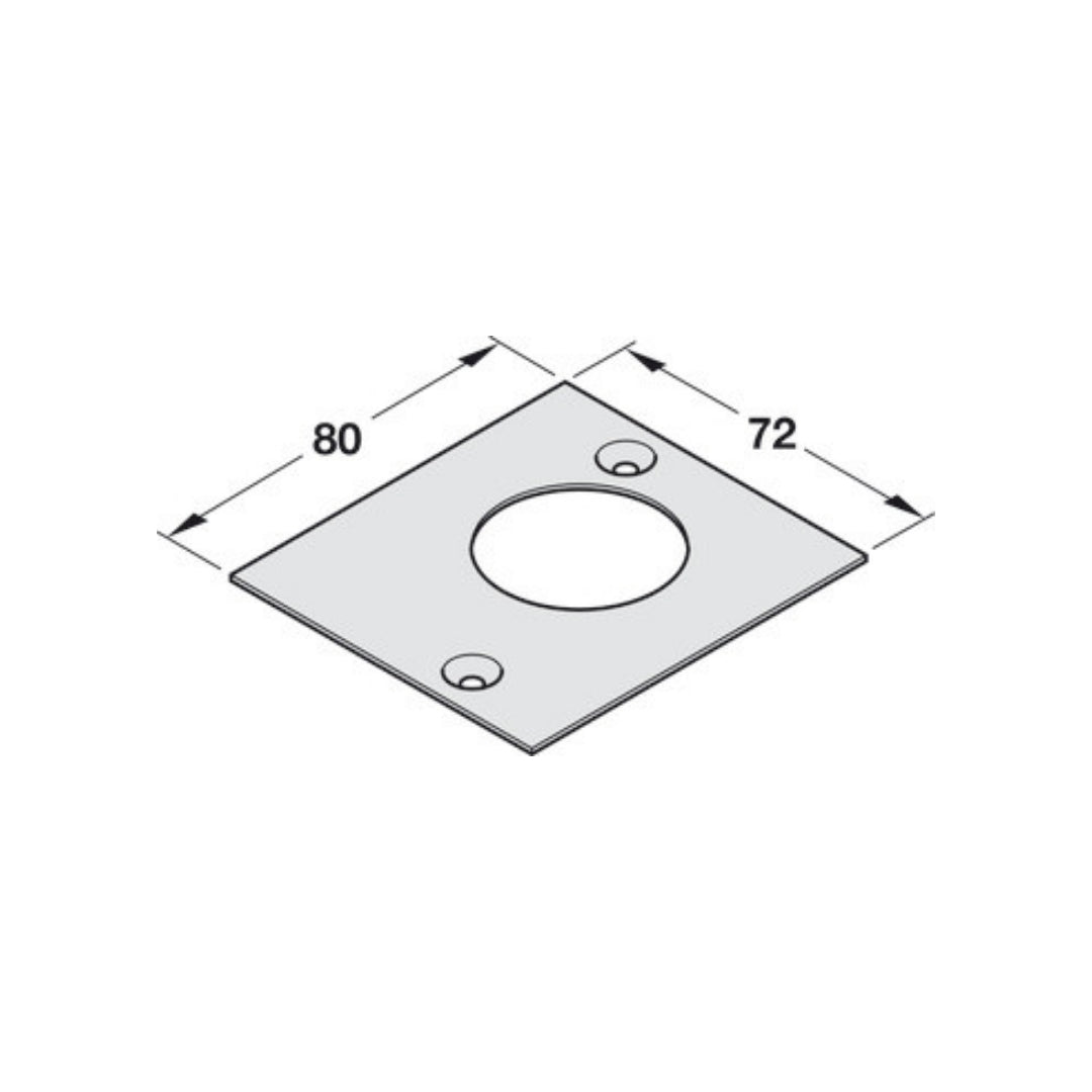 គំរបជើងបិទបើក COVER PLATE FOR PIVOT BEARING (932.10.602)